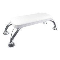 Подлокотник на хромированных ножках (White)